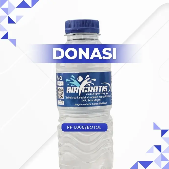 Donasi 1 Botol Air Gratis 240ml